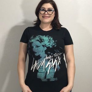 Lady Gaga Born This Way Black Tee